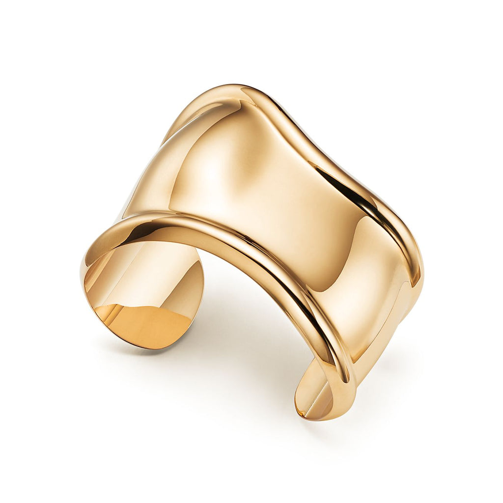 18K Tiffany Elsa Peretti Small Bone Cuff Bracelet