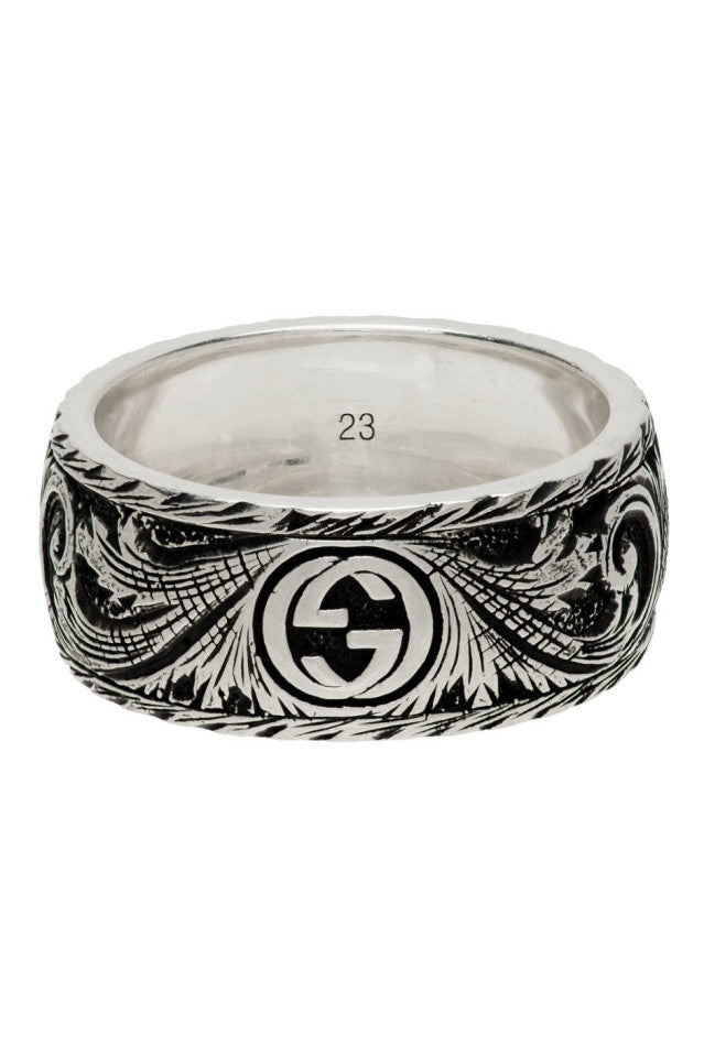 Double Gucci Feline Head Ring